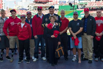 Washington Nationals welcome, honor wounded warrio