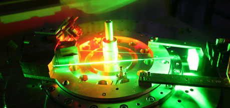 Lasers are used to align diagnostics and hardware prior to shooting on Z.