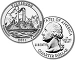 Vicksburg National Military Park Quarter Obverse and Reverse