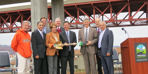 Congresswoman Pelosi at the Presidio Parkway Kickoff