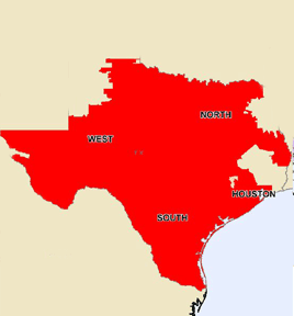2007 Texas (ERCOT) Electric Regions