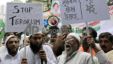 بھارت میں دہشت گردی کے خلاف مسلمانوں کا مظاہرہ