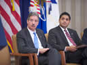 Deputy Attorney General James M.Cole is joined by William C. Kellibrew IV, 
President of the William Kellibrew Foundation and Deputy Director of the National 
Coalition on Black Civic Participation.