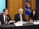 Deputy Attorney General James Cole, Assistant Attorney General Lee Lofthus, and Deputy Assistant Attorney General Controller Jolene Lauria Sullens