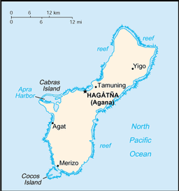 Map of Guam