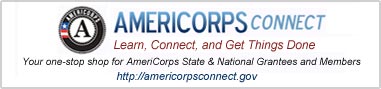 Banner and link to the AmeriCorps Connect website