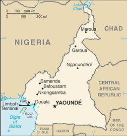 Map of Cameroon