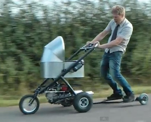 New Dad Builds 50MPH Stroller