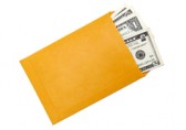 Money in an envelope