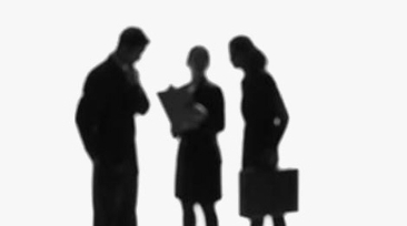 Silouette of Business People Talking