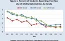 Figure 1. Percent of Students Reporting Past Year Use of Methamphetamine, by Grade8th