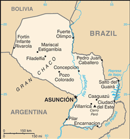 Map of Paraguay