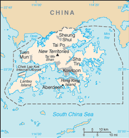 Map of Hong Kong