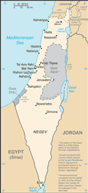 Map of Israel