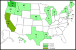 Typical case count map