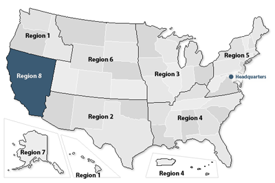 map of region eight