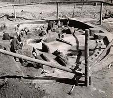 (photo) Archeology dig in the 1930s. (Harpers Ferry Center)