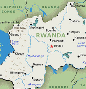 Map of Rwanda