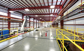 ORNL’s 400-foot-long Carbon Fiber Technology Facility is scheduled to
be in production by early 2013. Photo: Jason Richards