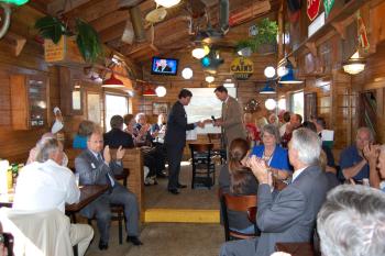 Congressman Olson at the reopening of Seabrook's local favorite, Tookies burger spot