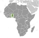 Location of Benin