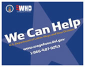 WHD We Can Help logo