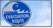 Tsunami Evacuation Sign