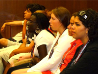 Students in the courtroom