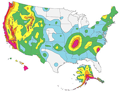 Seismic hazard map