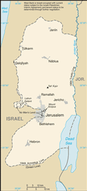 Map of West Bank