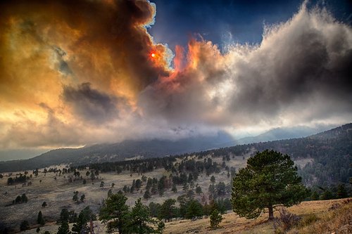 A wildfire has been reported at Rocky Mountain National Park this week. Here is a picture of what it looked like on Tuesday. For updated information on the current status of the fire, click here. Photo: VIP Hahn 