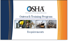 Outreach Training Program Requirements