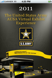 United States Army AUSA Exhibit home page