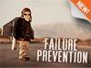 Child wearing jetpack stands near the words Failure Prevention