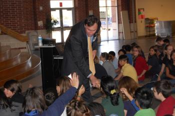 Congressman Olson visits Rogers Middle School in Pearland, Texas