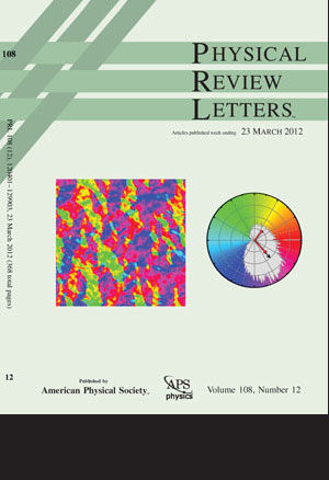 Cover: Physical Review Letters 108(12).  Copyright (2012) The American Physical Society.