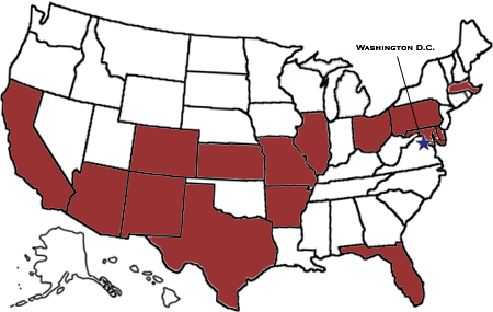 Image of Map of United States for State Activities