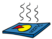 Illustration of a pizza box.