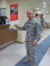 316th ESC soldier using right to vote