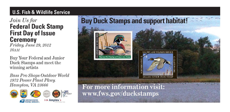 2012 First Day of Sale is June 29, 10 a.m., Bass Pro Shops, Hampton, Va.