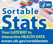 Sortable Stats – Your gateway to interactive health data. wwwn.cdc.gov/sortablestats 