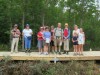 Hike participants enjoy Sunday Lake boardwalk