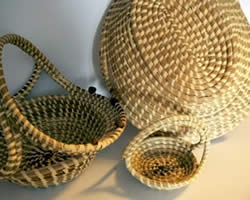 Sweetgrass baskets.