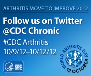 World Arthritis Day and Arthritis Twitter activity. Visit http://www.cdc.gov/arthritis/index.htm