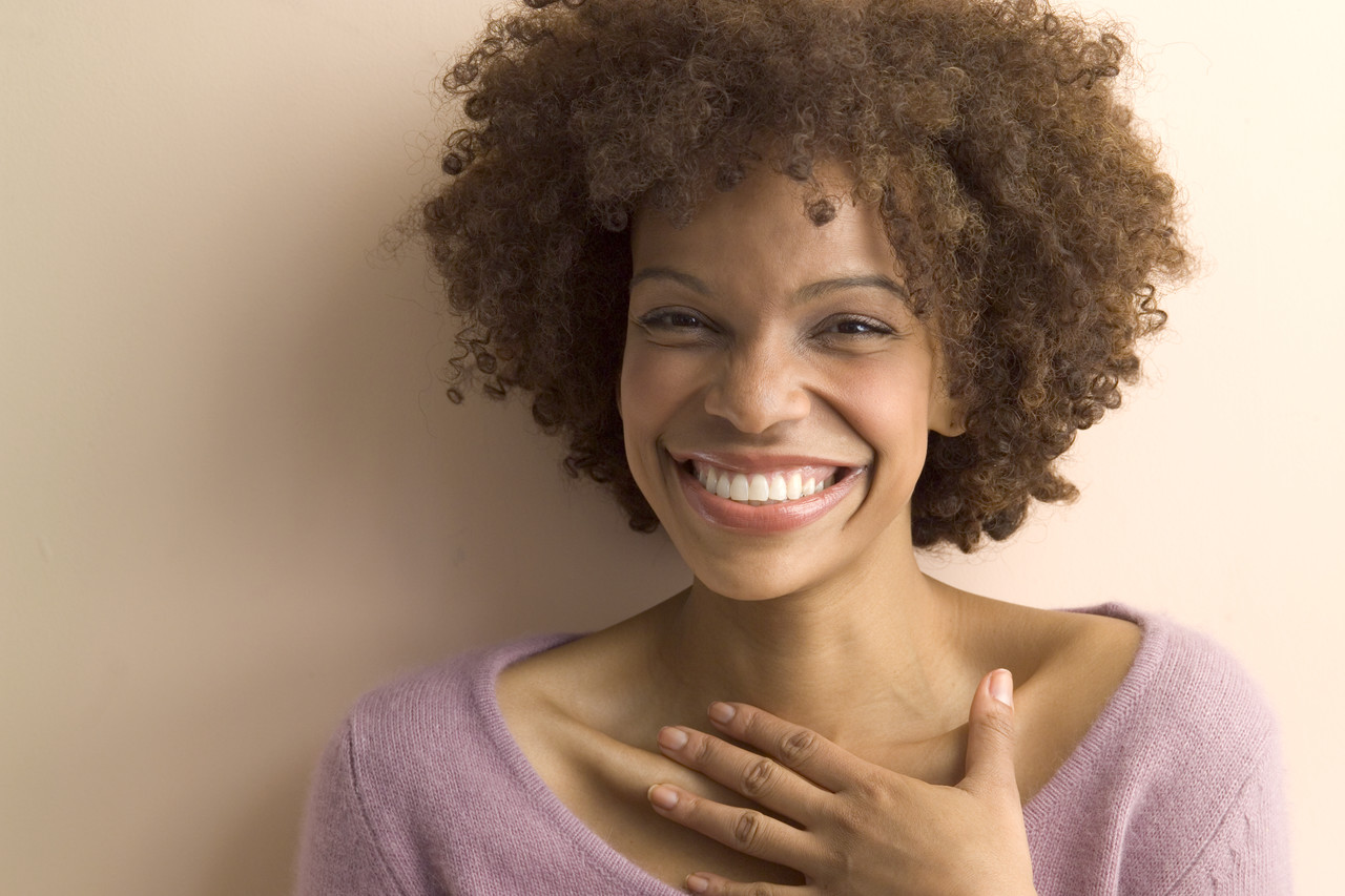 Young woman smiling