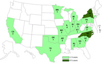 Persons infected with the outbreak strain of Salmonella Infantis, by State