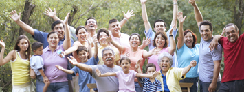 Photo: People gathered for a reunion