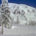 A still shot from the Mountain webcam taken February 27, 2012.