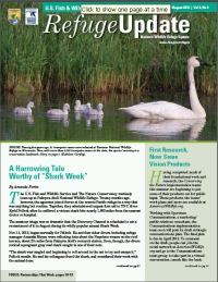 Cover of the July/August Refuge Update bimonthly newsletter