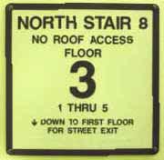 (Fig. 2.22) Stairway ID sign.